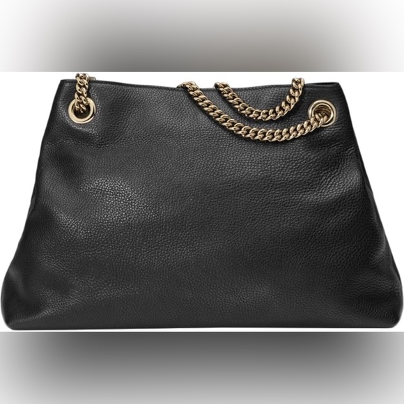 (LIKE NEW) Gucci Soho Large Leather Chain Shoulder Handbag Black BHFO 54… - Picture 3 of 5